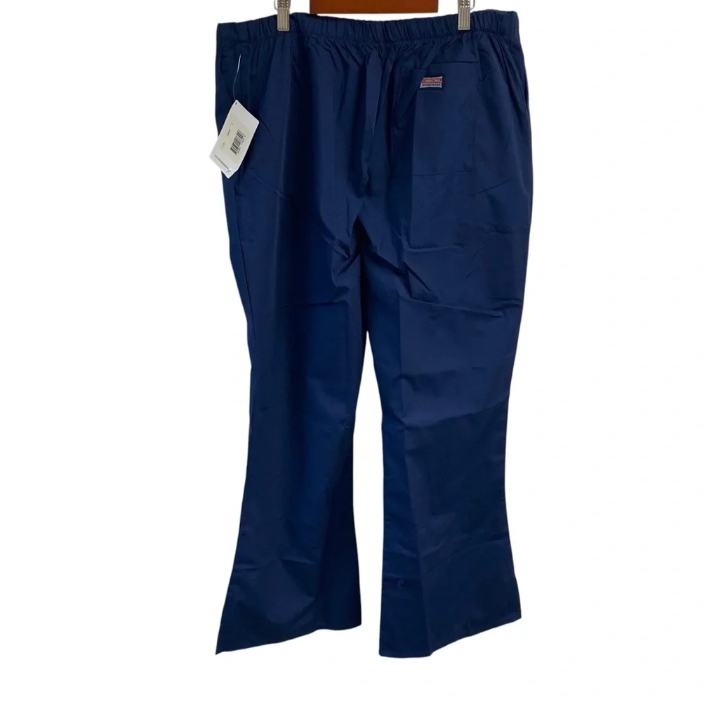 Cherokee Ladies‎ Medical Navy Scrub Bottoms Pants Lot Of 4 Drawstring Waist Sz L